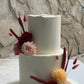 Sonbahar Renkli Çiçekli Bridal Pasta